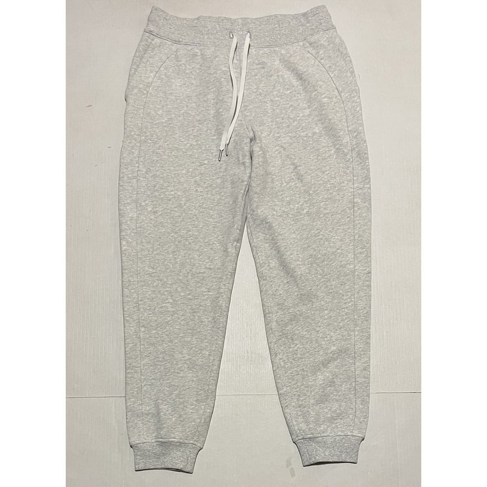 Lululemon Scuba High Rise Jogger Pants Heather Gray Women's Size 10 X 28‎ Fleece